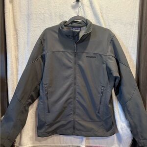Patagonia Men’s Adze Hybrid Polartec Gray Soft Shell Jacket Size Medium